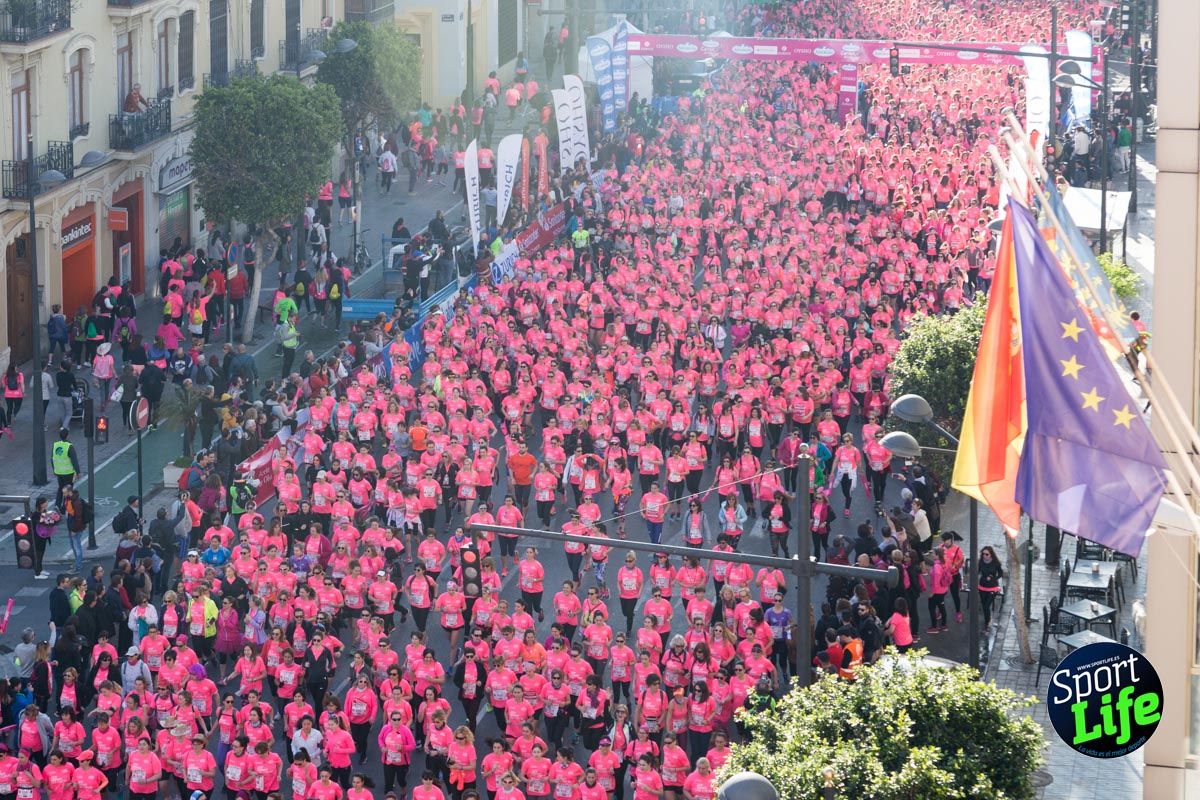 Carrera de la mujer Valencia 2018_ambiente salida