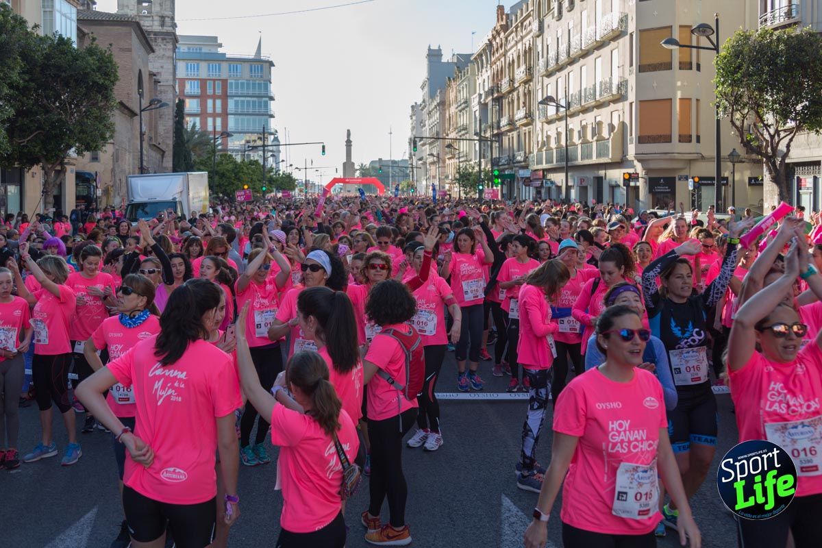 Carrera de la mujer Valencia 2018_ambiente salida