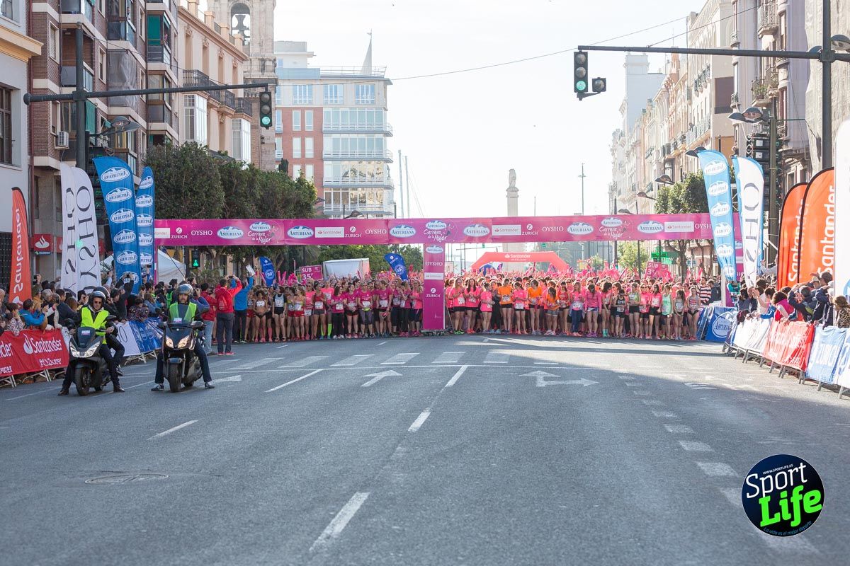Carrera de la mujer Valencia 2018_ambiente salida