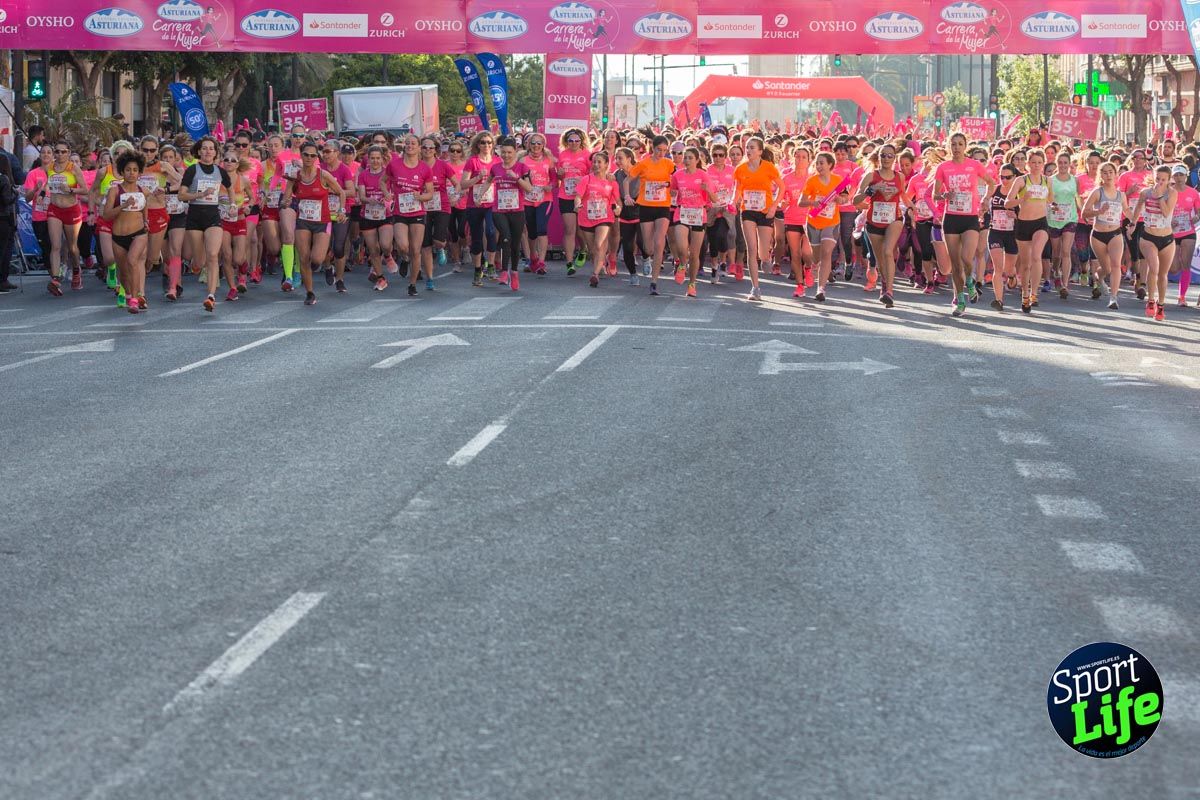 Carrera de la mujer Valencia 2018_ambiente salida