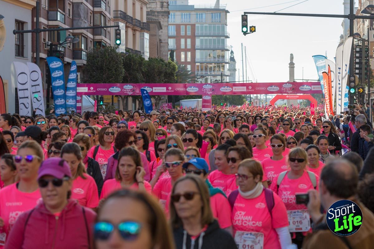 Carrera de la mujer Valencia 2018_ambiente salida