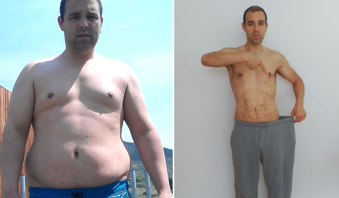 Club pérdida de peso: Santiago Romero, de 115 a 72 kg... ¡43 kilos!