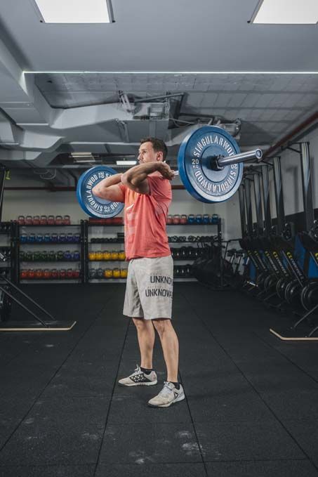 Squat Clean para entrenamiento de fitness de alta velocidad