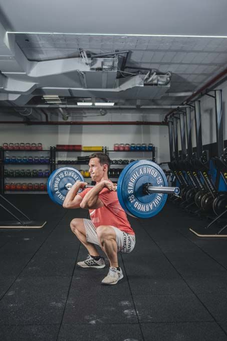 Squat Clean para entrenamiento de fitness de alta velocidad