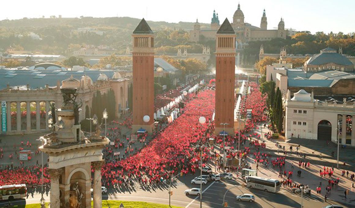 34.000 mujeres conquistan las calles de Barcelona 
