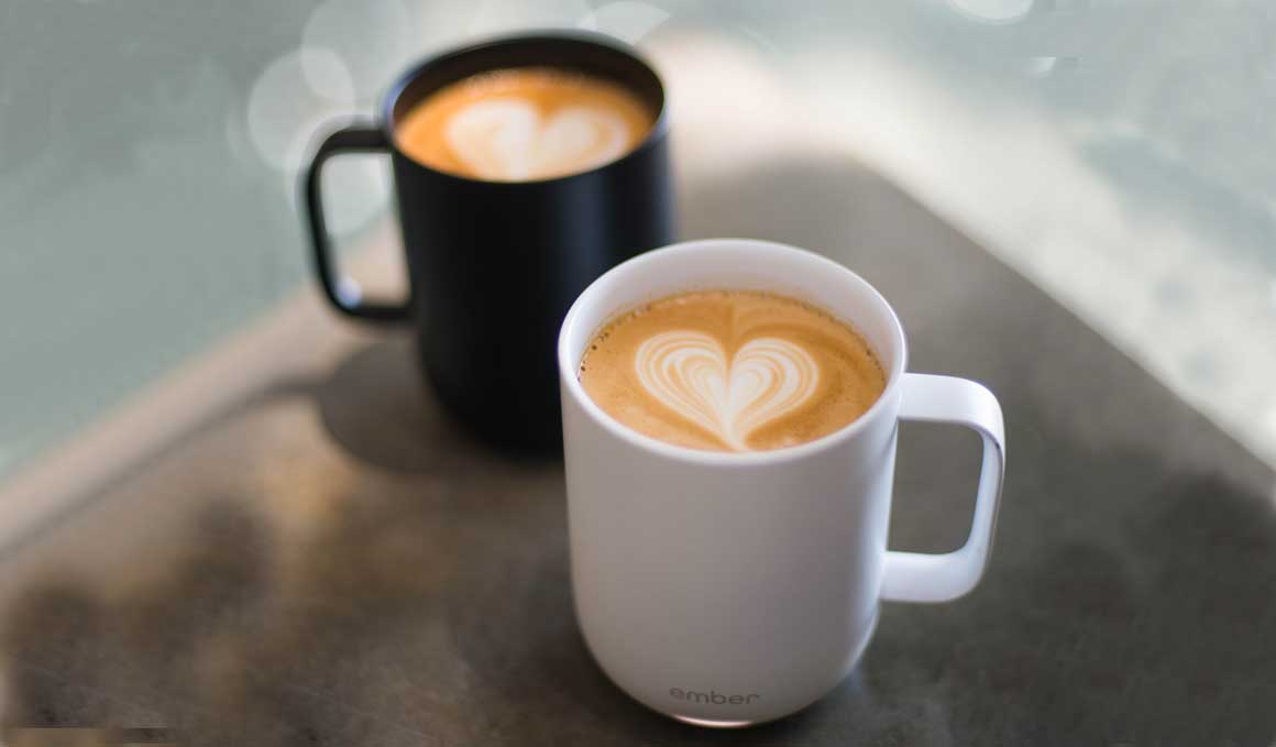 La taza con control de temperatura
