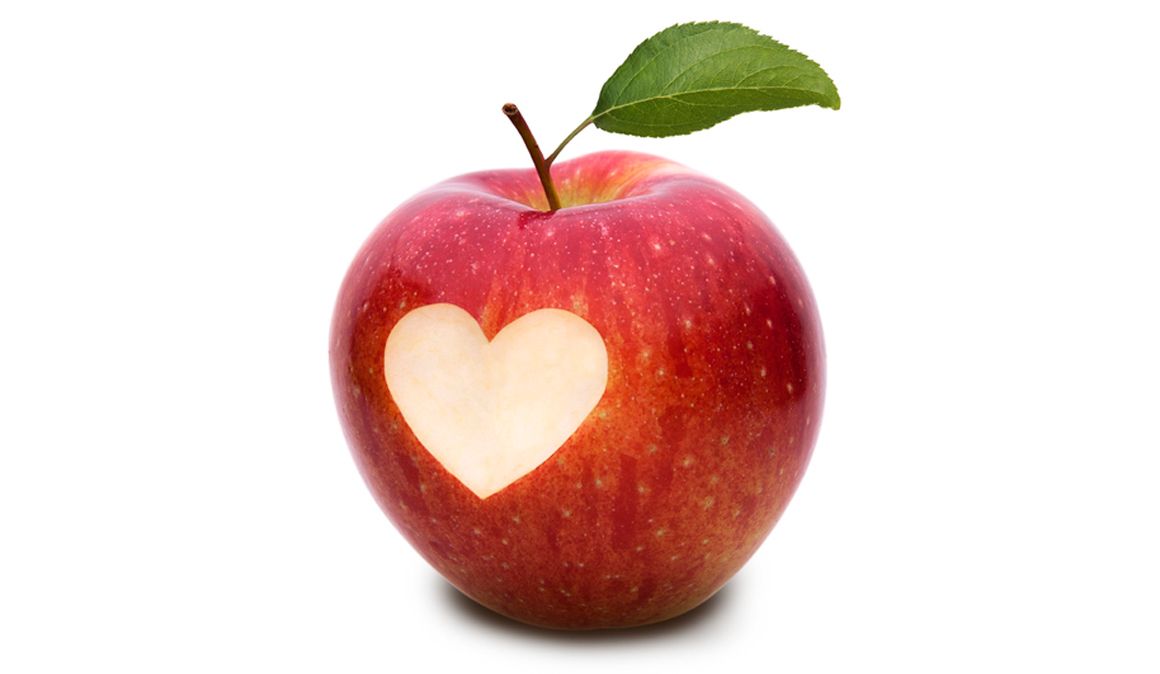 A comer manzanas rojas