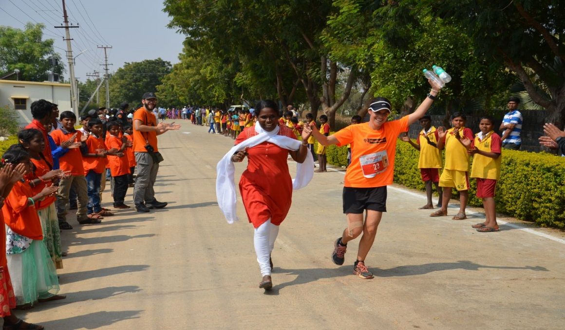 La solidaridad en India se viste de atletismo