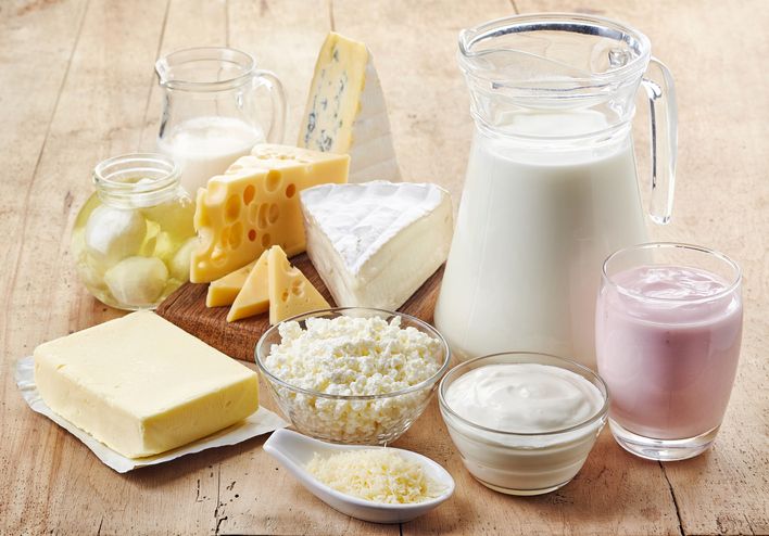 Los lácteos son un grupo de alimentos ricos en calcio