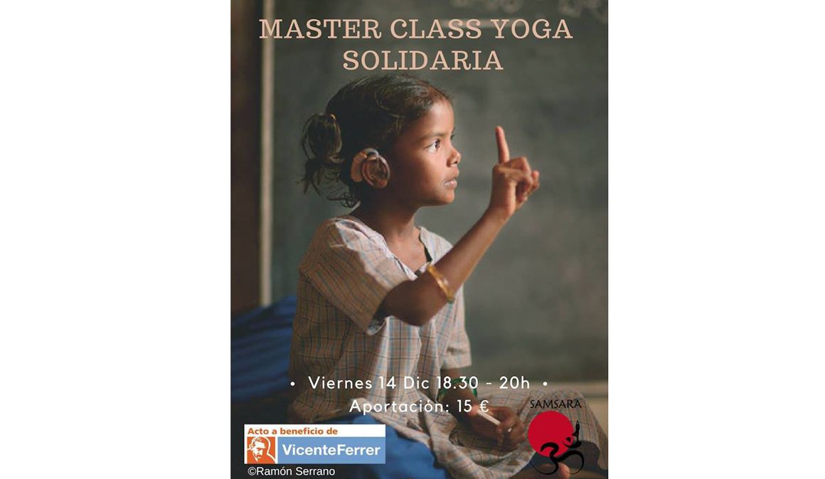 Masterclass de Yoga Solidario para la Fundación Vicente Ferrer