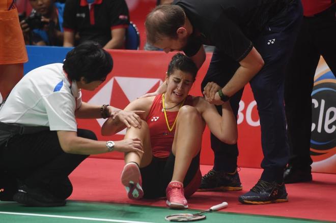 Carolina Marín sufre una rotura de ligamentos en su rodilla