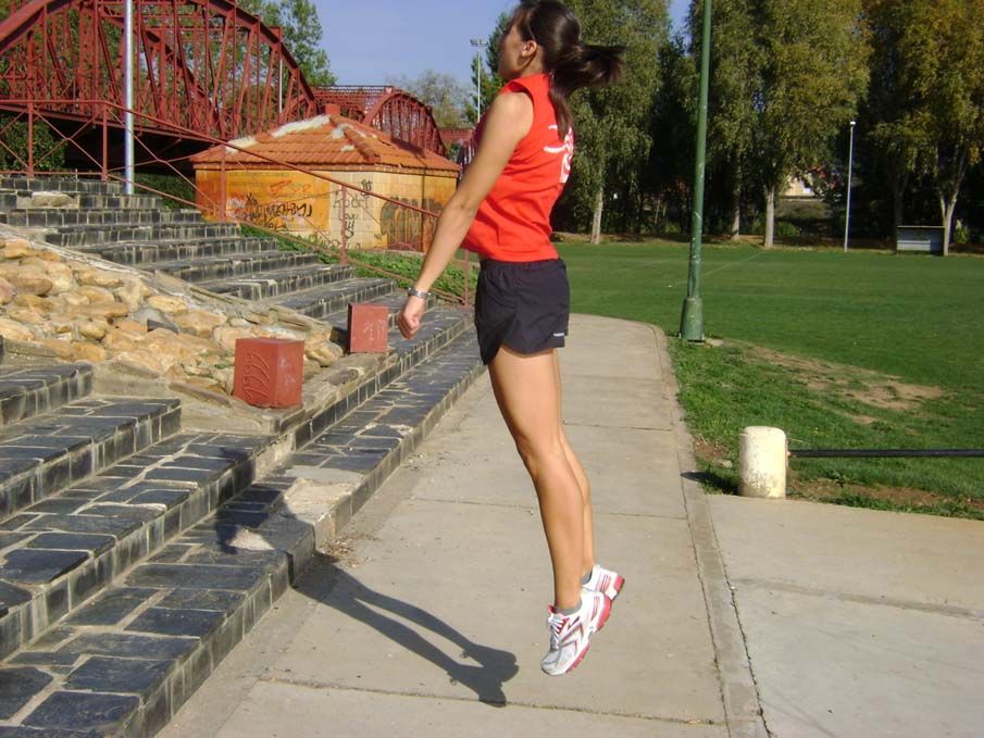 Entrenamiento de saltos para corredores