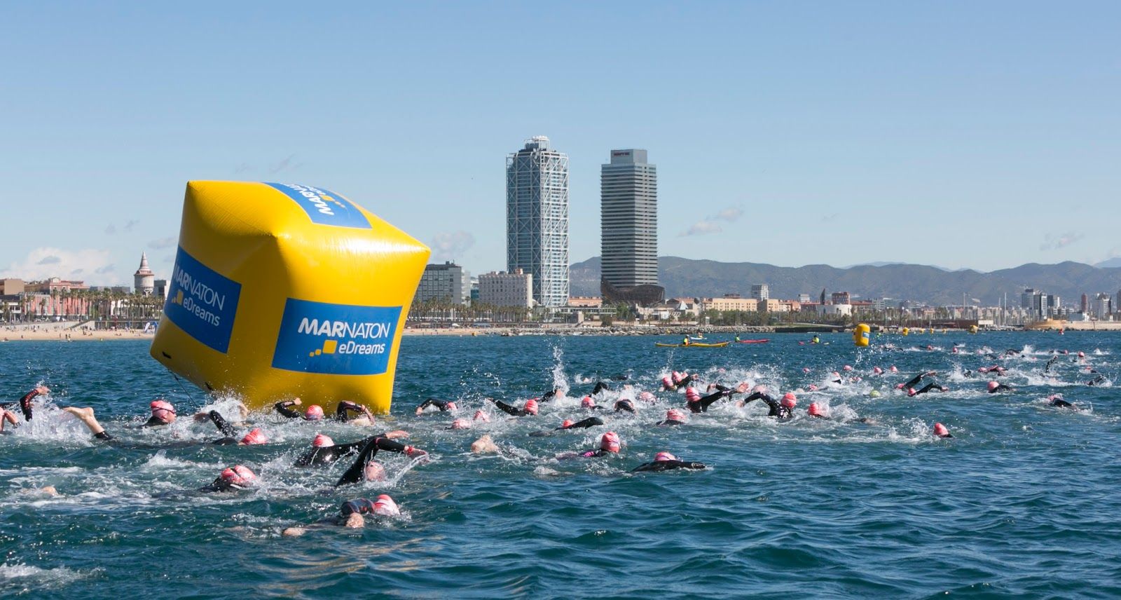 La travesía de natación de Barcelona