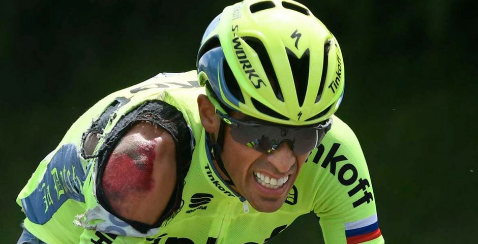 Cómo curarte de las abrasiones que te haces en una caída de bici