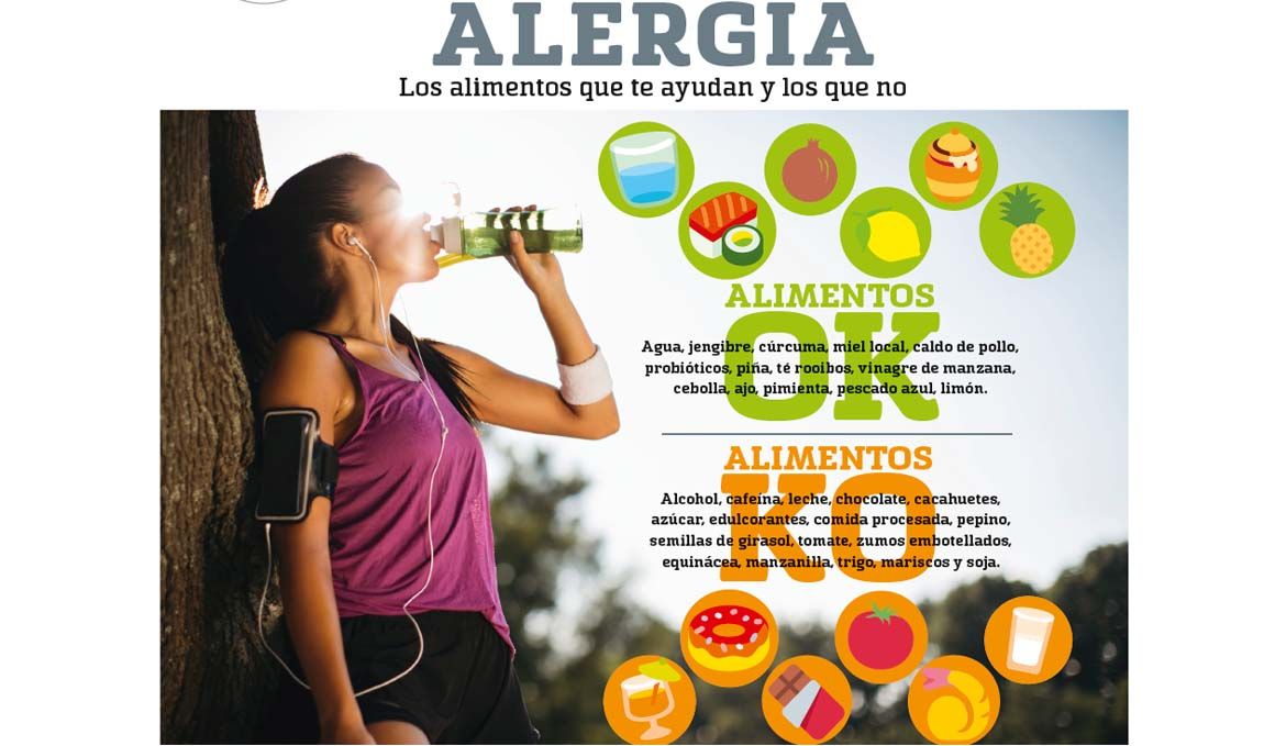 Alergia, los alimentos que te ayuda y los que no 