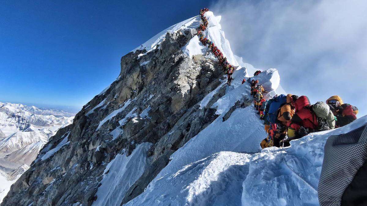 Conseguido: ya tenemos nuestro primer gran atasco en el Everest