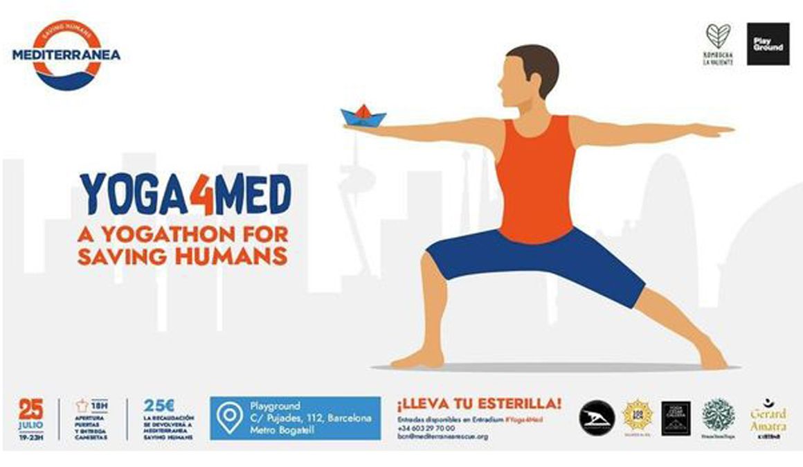 Yoga4Med, el primer maratón de Yogaactivism para salvar vidas en el Mediterráneo