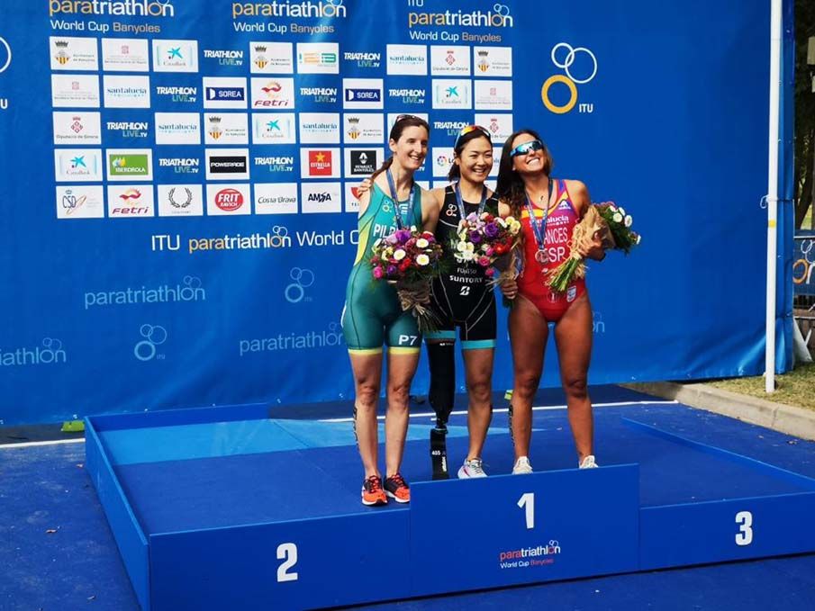 El paratriatlón español se da cita en Banyoles