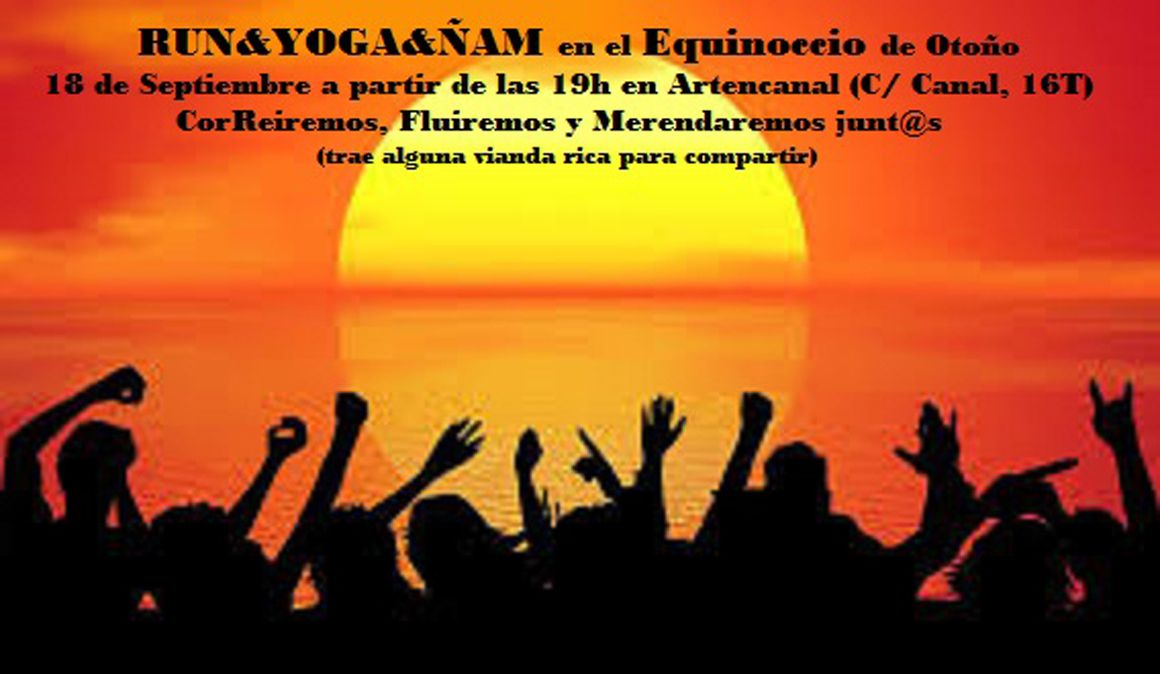  Run Yoga Ñam en Valladolid para el Equinoccio de Otoño