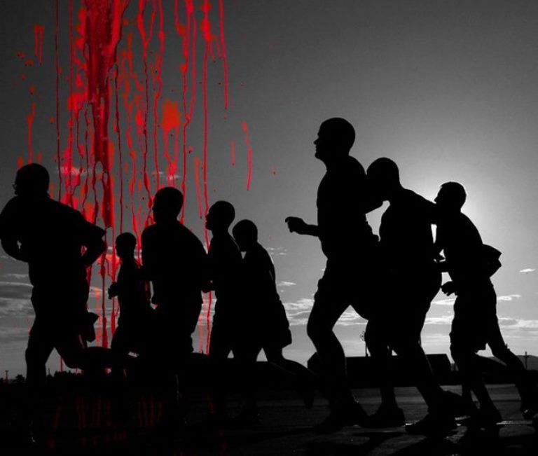 Los invasores....¡una carrera terrorífica!