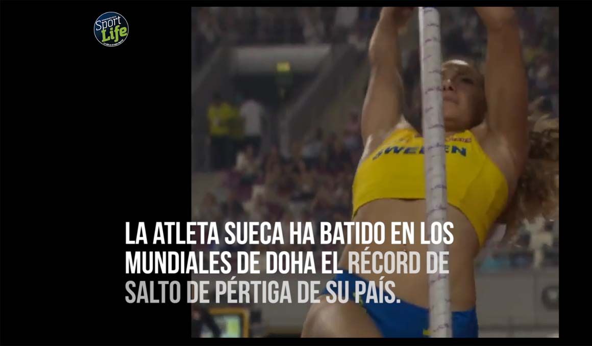 Y tras romper una pértiga... ¡Angelica Bengtsson bate el récord nacional de Suecia! 