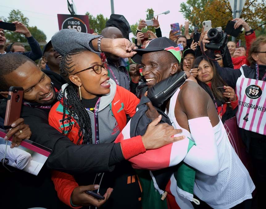 Las imágenes del reto de Eliud Kipchoge