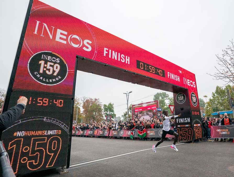 Las imágenes del reto de Eliud Kipchoge