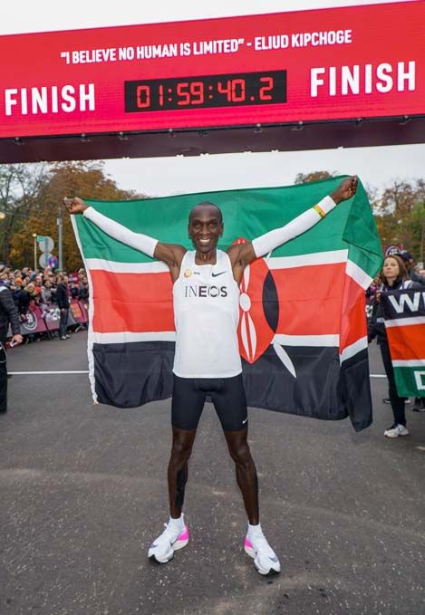 Las imágenes del reto de Eliud Kipchoge
