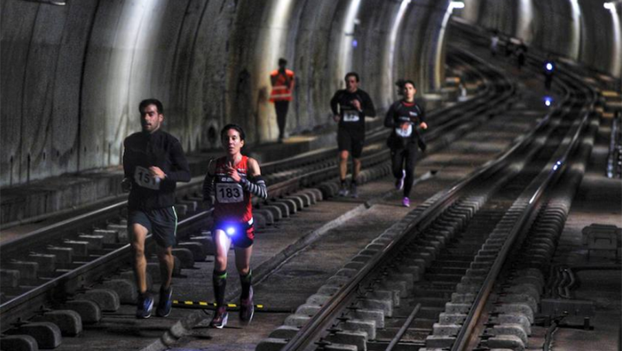 La carrera por los túneles del Metro de Bilbao