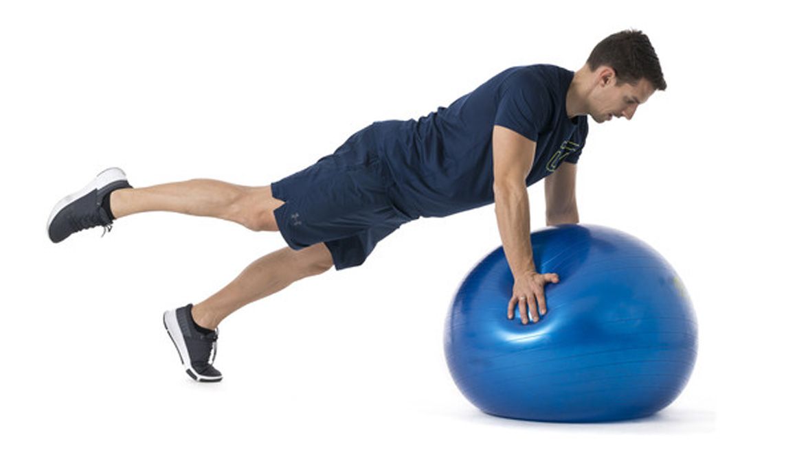 Planchas sobre fitball