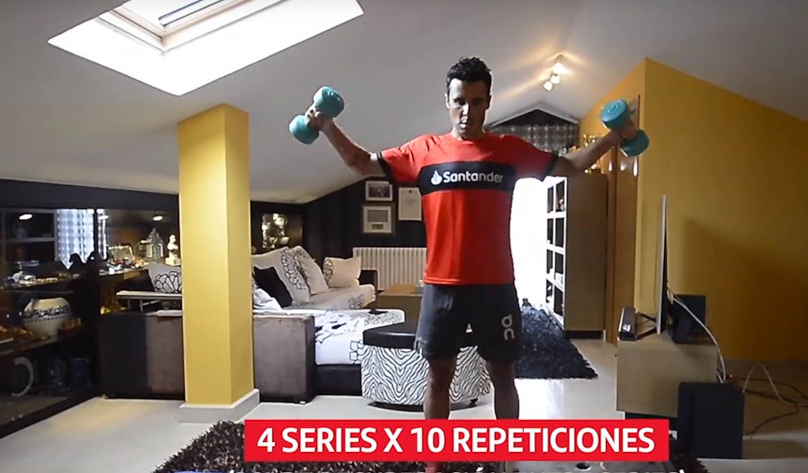 Los ejercicios de Javi Noya para entrenar en casa