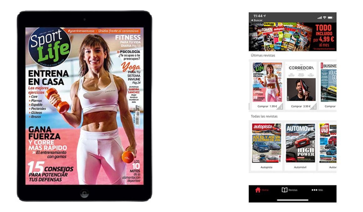 Descarga por sólo 1'99 la revista Sport Life de abril Especial "Yo entreno en casa"