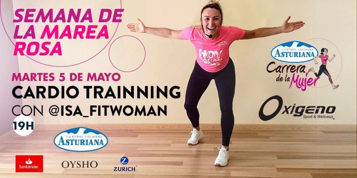 ¡Sesión de cardio trainning solidaria con Isa Fitness!