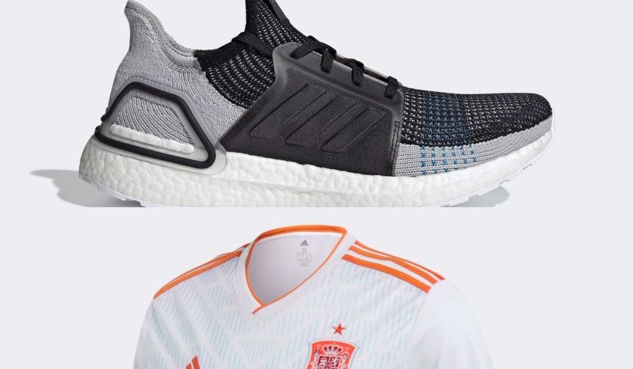 La camiseta de la selección de fútbol...¡por 35 euros! y las Ultraboost 20 por 71 €
