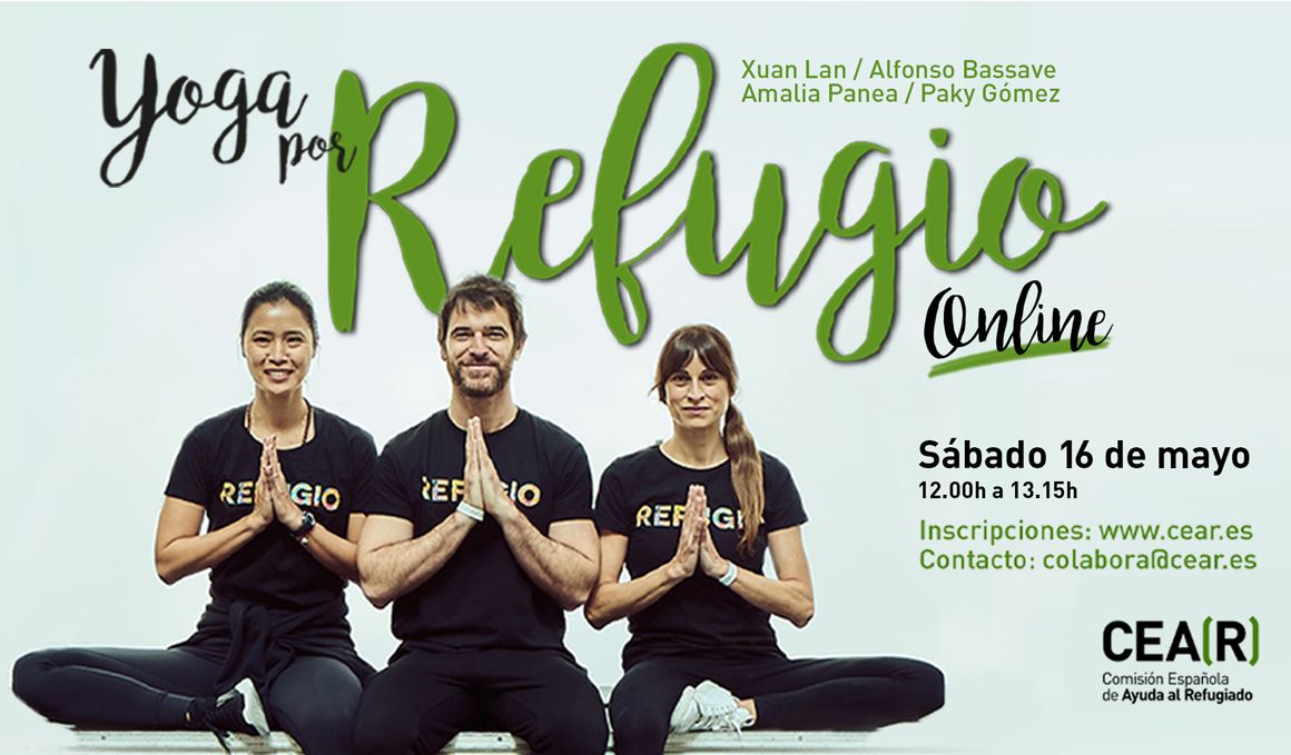 Yoga Por Refugio Online con Xuan Lan, Amalia Panea, Alfonso Bassave y Paky Gómez 