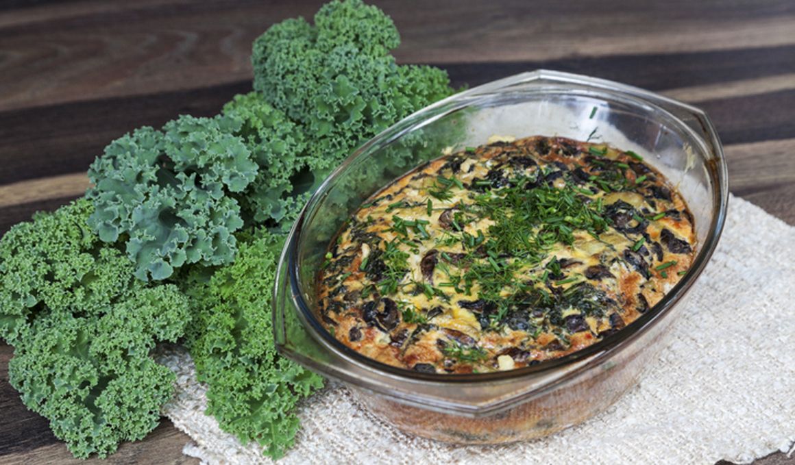 Receta de tortilla de kale