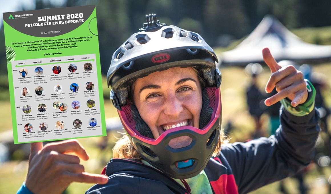 Carla Rodríguez Caballero, psicóloga, coach y corredora de enduro en mountain bike, es la organizadora del Summit 2020 de Psicología del Deporte.