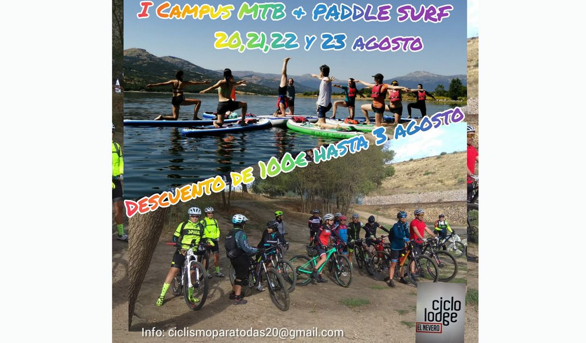 I Campus MTB y Paddle Surf para mujeres en Lozoya, Madrid