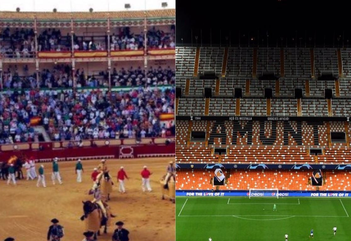 ¿Por qué los estadios de fútbol están vacíos y las plazas de toros casi llenas?