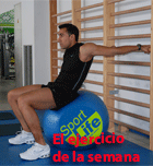 Estira pectorales rodando