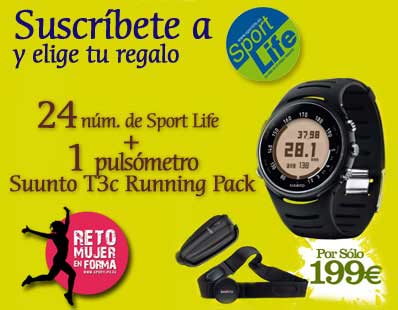 Suscríbete a Sport Life y consigue un completísimo pulsómetro. ¡Y sigue el reto en forma!