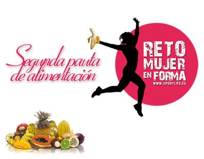Segunda pauta de alimentación del Reto Mujer en Forma