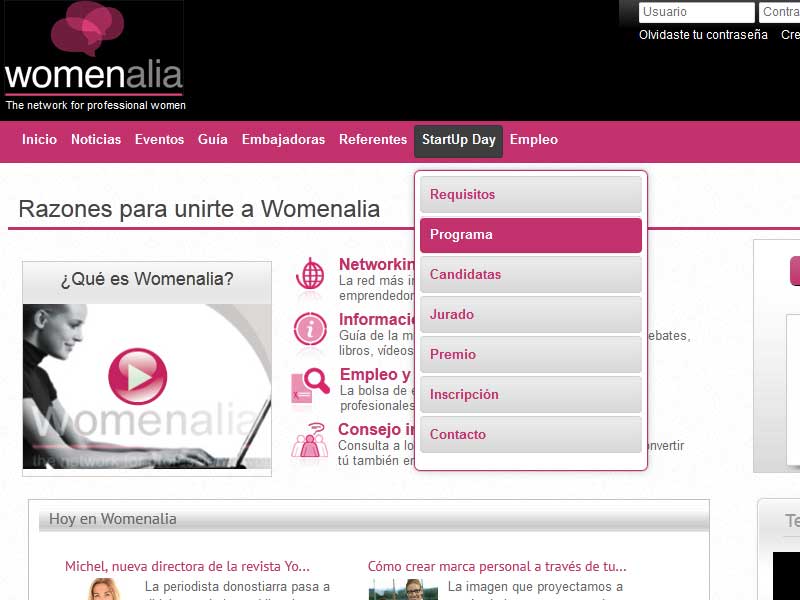 Womenalia, la red social de las mujeres profesionales