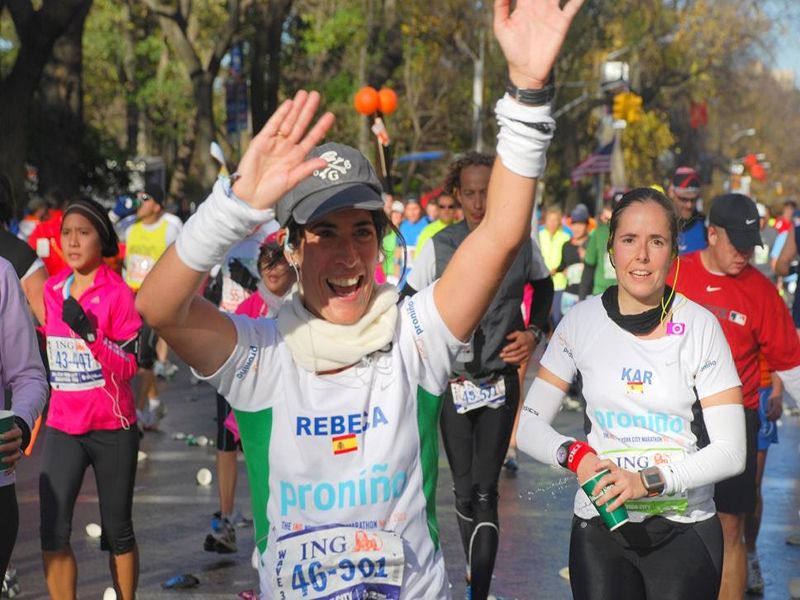 Rebeca Renedo, la familia y el maratón