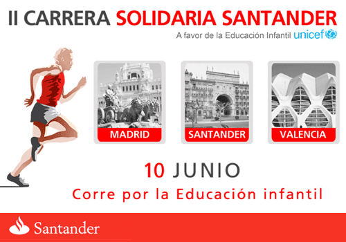 II Carrera Solidaria Santander por Unicef