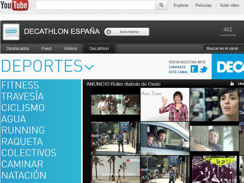 ¡Decathlon estrena canal en Youtube!