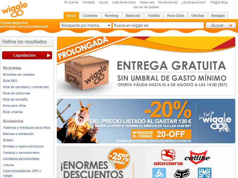 Wiggle lanza su página en español