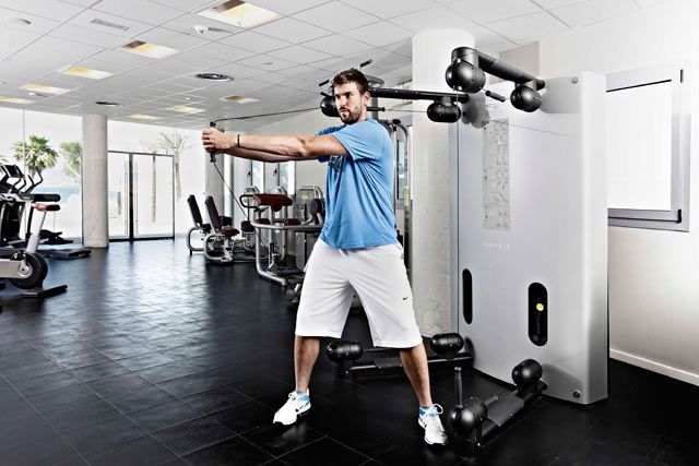 Marc Gasol entrena con Technogym