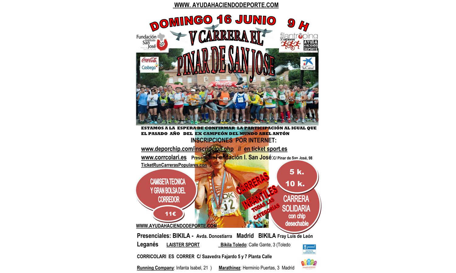Apúntate a la 5ª Carrera del Pinar de San José
