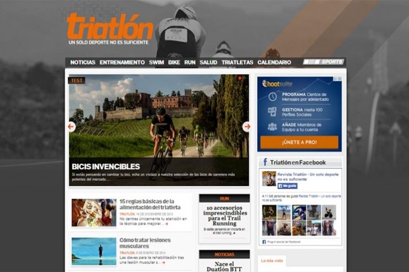 Triatlón estrena nueva página web